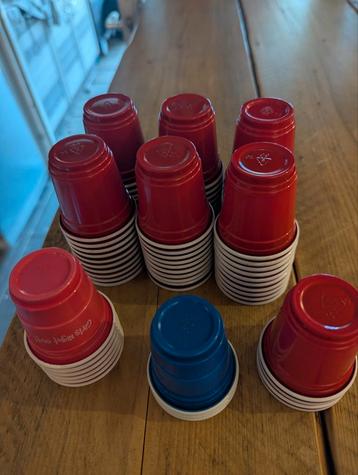 Shotglaasjes - American Cups - Herbruikbaar - 70 stuks beschikbaar voor biedingen