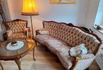 Roze vintage bank fauteuils Hollywood regency barok antiek, Witgoed en Apparatuur, Ophalen of Verzenden, Zo goed als nieuw
