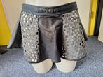 Leren rok s/m kinky, Ophalen of Verzenden, Zo goed als nieuw, Zwart, Onder de knie