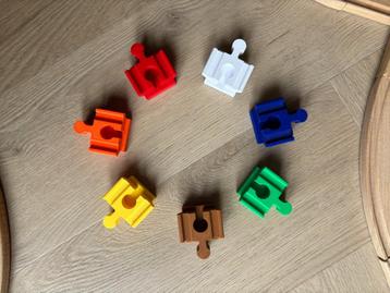 10 brug adapters duplo - houten trein beschikbaar voor biedingen