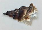 Vintage broche parelmoer schelp handgemaakte broche, Verzenden, Overige materialen, Broche