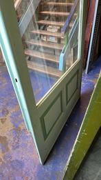 Prachtige grote glazen schuifdeur 126 x 296, Gebruikt, Binnendeur, Oude deur, Glas