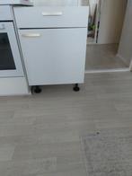 Bruynzeel Onderkast 60cmx70cm met lade en stelpoten, Huis en Inrichting, Ophalen, Gebruikt, Wit, 50 tot 100 cm