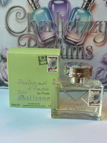 john Galliano - parlez-moi d’amour eau fraîche 30ml beschikbaar voor biedingen