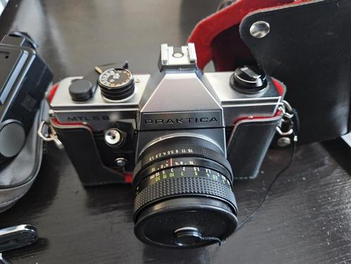 Volledige koffer praktica MTL5B camera met lenzen etc, Audio, Tv en Foto, Fotocamera's Analoog, Zo goed als nieuw, Spiegelreflex