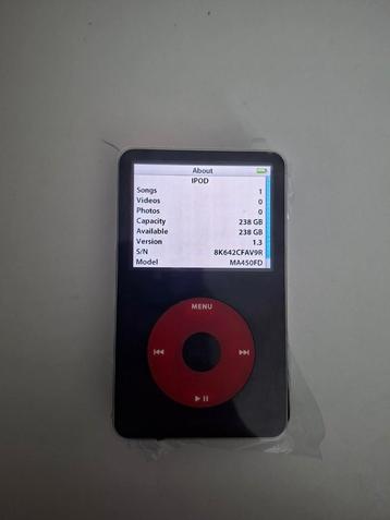 iPod Classic 5 - U2 style - iflash 256GB - 3000 Mah batterij beschikbaar voor biedingen