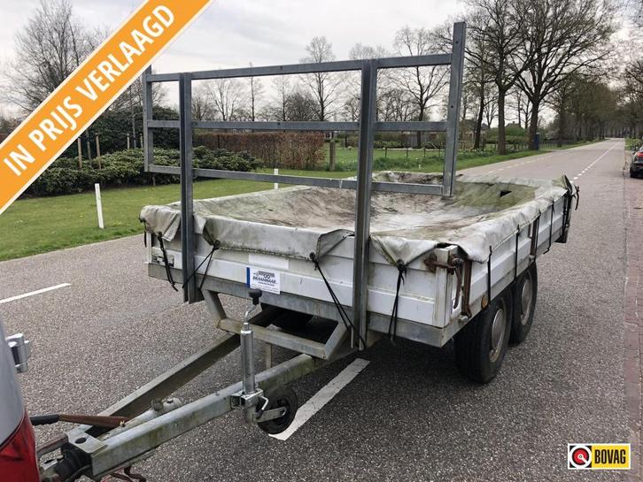 Henra plateauwagen tandemasser, Auto diversen, Aanhangers en Bagagewagens, Gebruikt