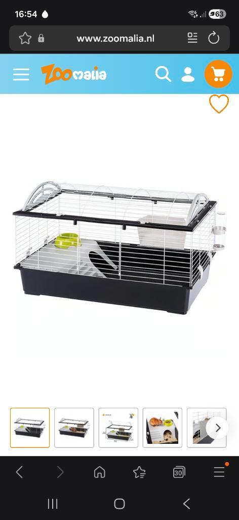 Cavia/konijnen kooi, Dieren en Toebehoren, Knaagdieren en Konijnen | Hokken en Kooien, Zo goed als nieuw, Kooi, 60 tot 90 cm, 75 tot 110 cm