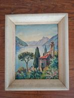 Schilderij Steuby - Monte San Salvatore, Lugano, Antiek en Kunst, Kunst | Schilderijen | Klassiek, Ophalen of Verzenden