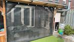 Winddoek op rail, Tuin en Terras, Ophalen, Gebruikt, Hout, 200 cm of meer