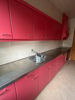 Handgemaakte keuken incl. rond tafelblad (zelf demonteren), Huis en Inrichting, Keuken | Complete keukens, Ophalen, Gebruikt, Enkelwandige keuken