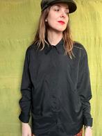 Vintage zwarte blouse / shirt - jaren 90 - 38/M, Kleding | Dames, Blouses en Tunieken, Maat 38/40 (M), Zwart, Ophalen of Verzenden