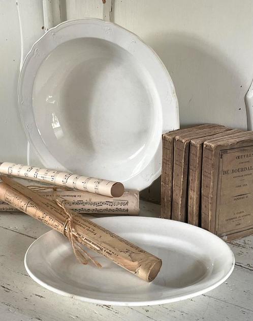 Brocante oud Boch schaaltje off white, Antiek en Kunst, Curiosa en Brocante, Ophalen of Verzenden