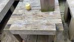 Houten bijzet tafel tuintafel laag, Tuin en Terras, Verzenden, Gebruikt, Rechthoekig, Hout