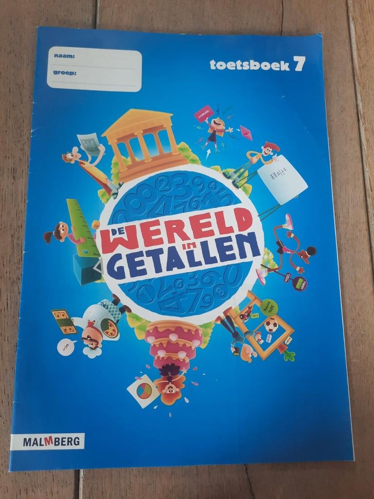 Toetsboek groep 7 - De Wereld in Getallen, Boeken, Ophalen of Verzenden, Nieuw, Malmberg