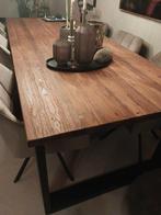 Eettafel zwart frame, Ophalen, 100 tot 150 cm, 200 cm of meer, Zo goed als nieuw