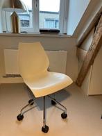Kartell Maui bureaustoel offwhite met wielen, Ophalen, Gebruikt, Wit, Bureaustoel