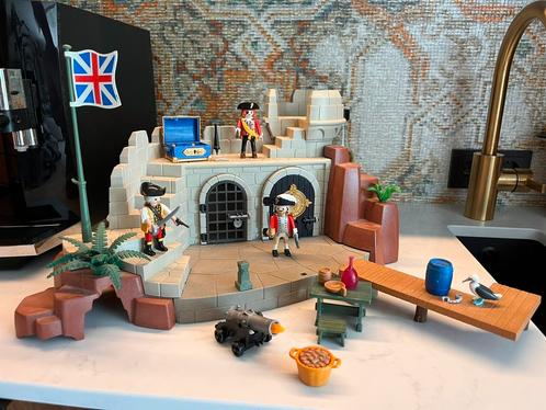 Playmobil Soldaten gevangenis fort 6482 met handleiding, Kinderen en Baby's, Speelgoed | Playmobil, Zo goed als nieuw, Complete set