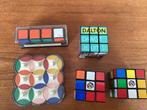 3 Rubiks cube’s en 2 andere spellen, Ophalen of Verzenden, Minder dan 500 stukjes, Zo goed als nieuw