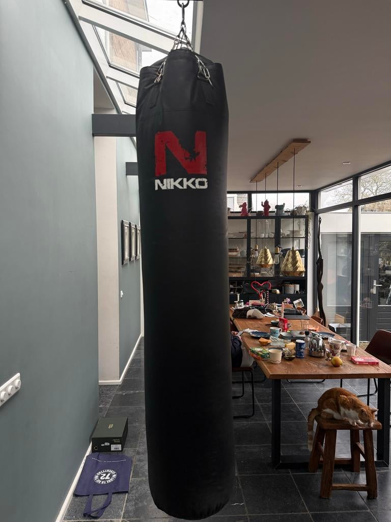NIKKO Bokszak 180 cm met ophangsysteem, Ophalen, Gebruikt, Bokszak