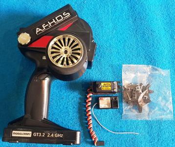 Modelcraft GT3.2 stuurwielzenderset 2.4Ghz  + Savox servo beschikbaar voor biedingen