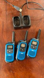 Alecto walkietalkie set van 2 met 1 extra., Telecommunicatie, Portofoons en Walkie-talkies, Portofoon of Walkie-talkie, Ophalen of Verzenden