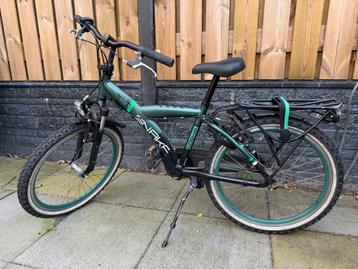 Fiets, stoere jongensfiets Loekie Snake 22 inch groen/zwart beschikbaar voor biedingen
