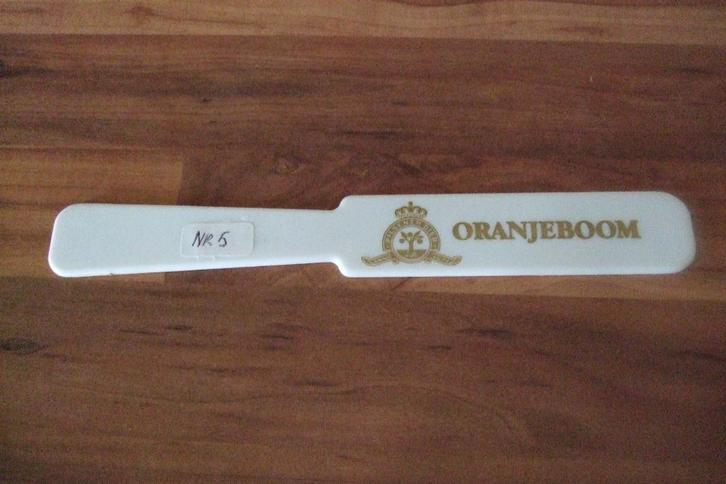 Oranjeboom bierspatel-/afschuimer (nr.5), Verzamelen, Biermerken, Nieuw, Overige typen, Oranjeboom, Ophalen of Verzenden