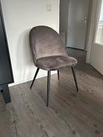 Grijze velvet stoel leenbakker, Ophalen, Zo goed als nieuw, Grijs, Eén