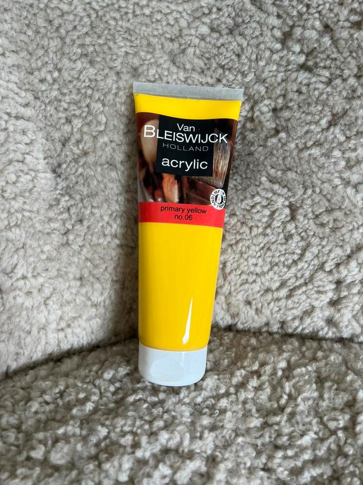 Van Bleiswijck acrylverf Primary Yellow no. 06., Hobby en Vrije tijd, Schilderen, Nieuw, Acrylverf, Verzenden
