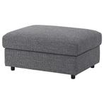 Ikea Vimle Voetenbank / Poef met Opbergruimte, Zo goed als nieuw, 75 tot 100 cm, Stof, Rechthoekig