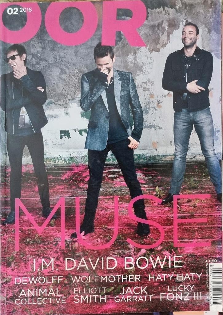 OOR 02-2016 Muse Bowie Dewolff Wolfmother Elliott Smith, Boeken, Tijdschriften en Kranten, Zo goed als nieuw, Muziek, Film of Tv