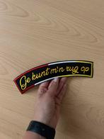 Oeteldonk rugembleem - ge kunt m’n rug op, Ophalen of Verzenden, Zo goed als nieuw