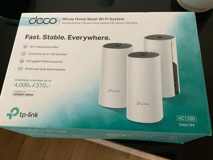 TP-Link Deco M4R Mesh Wifi Systeem, Computers en Software, WiFi-versterkers, Zo goed als nieuw, Ophalen of Verzenden