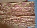 Vouwgordijn gevoerd goud beige framboosrood, Ophalen, Gebruikt, Klassiek, Overige kleuren