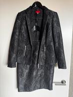Vintage Edgar Vos Couture Mantelpakje, Kleding | Dames, Maat 38/40 (M), Kostuum of Pak, Zwart, Ophalen of Verzenden