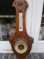 Mooie gestoken eiken barometer, Gebruikt, Ophalen of Verzenden, Barometer