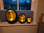 3 Egg Kandelaar Winlichten Richmond., Huis en Inrichting, Woonaccessoires | Kandelaars en Kaarsen, 50 tot 75 cm, Zwart, Ophalen of Verzenden