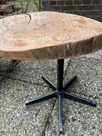 Tafel kruk echte boomstam, Rond, Gebruikt, Ophalen of Verzenden, 50 tot 100 cm