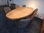 Ovale eettafel, Huis en Inrichting, Tafels | Eettafels, Ophalen, 100 tot 150 cm, 200 cm of meer, Zo goed als nieuw