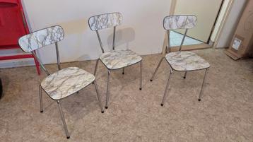 Retro formica stoelen beschikbaar voor biedingen
