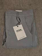 Icon Amsterdam Stijlvolle grijze herenbroek - Slim Fit, Icon Amsterdam, Nieuw, Ophalen of Verzenden, Grijs