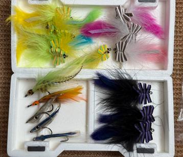Tarpon toad en andere zoutwatervliegen incl box beschikbaar voor biedingen