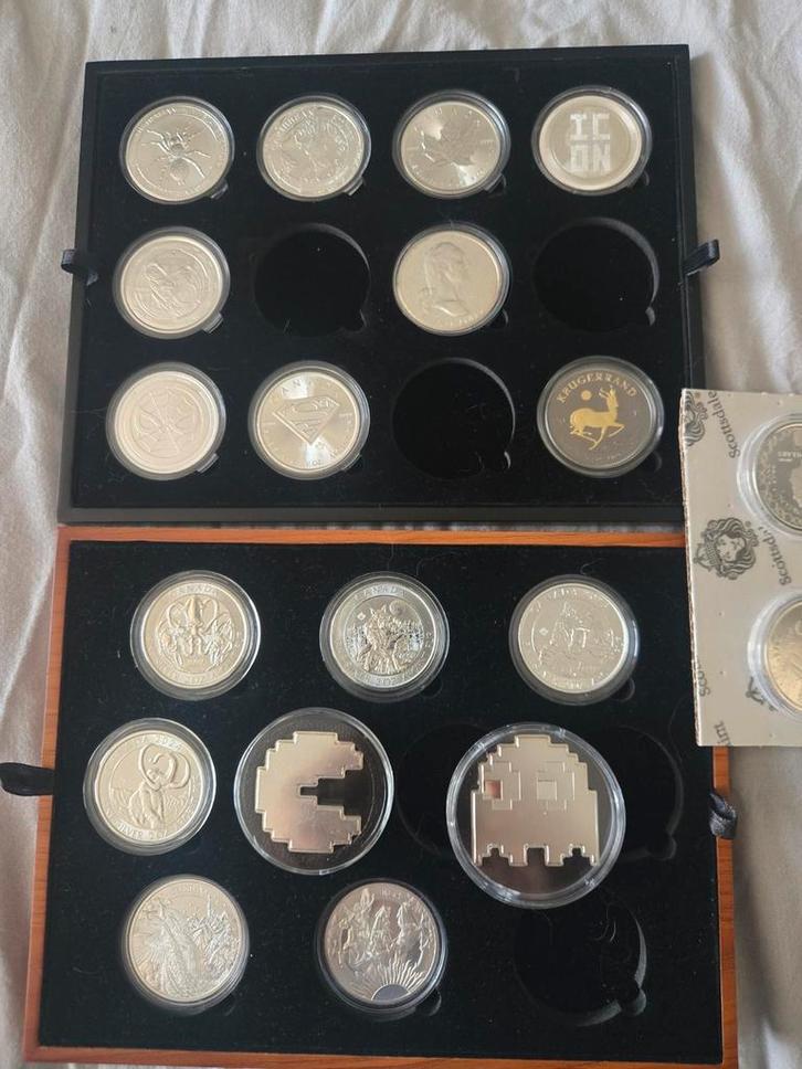 Zilveren Munten Collectie - Herdenkingsmunten & Specials, Postzegels en Munten, Edelmetalen en Baren, Zilver, Ophalen of Verzenden