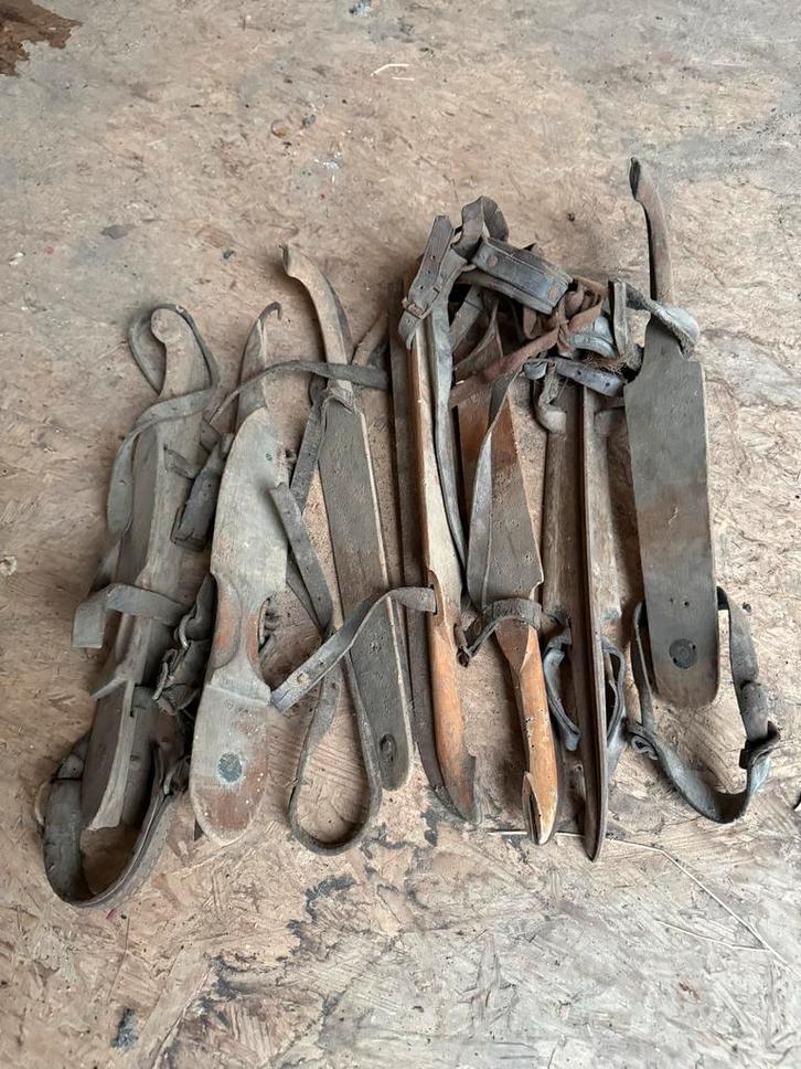 Oude Friese Doorlopers / Houten Schaatsen, Antiek en Kunst, Antiek | Overige Antiek, Ophalen of Verzenden