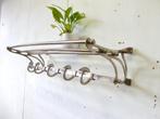 vintage kapstok jaren 60 70 design chroom art deco aluminium, Wandkapstok, Gebruikt, ., Ophalen of Verzenden