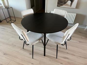 Ronde houten eettafel - 115 cm beschikbaar voor biedingen