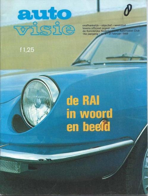 Autovisie 8 1969 : Fiat 128 130 - VW K70 - Toyota Corolla Sp, Boeken, Auto's | Folders en Tijdschriften, Gelezen, Algemeen, Ophalen of Verzenden