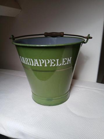 Vintage Aardappel Emmer - Reseda Groen beschikbaar voor biedingen