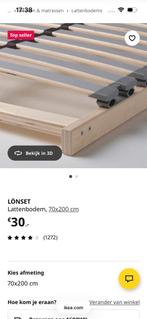 Ikea lattenbodem 2x 70x200, Huis en Inrichting, Slaapkamer | Matrassen en Bedbodems, Ophalen of Verzenden, Zo goed als nieuw, Eenpersoons